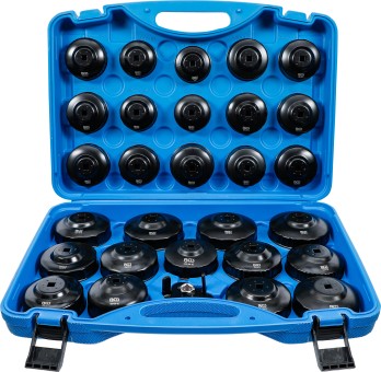 Jeu de douilles à filtres (cloches) à huile multimarques | 30 pièces