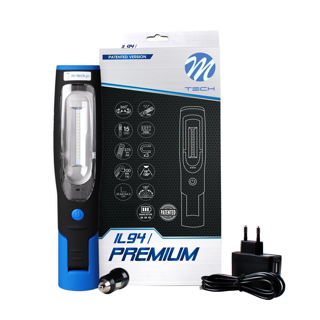 Lampe d'inspection 15 SMD + 1 HP + chargeur