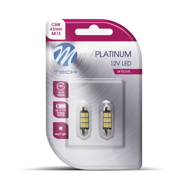 Navette Led - C5W 41mm Canbus 9xSMD5630 12V Blanc