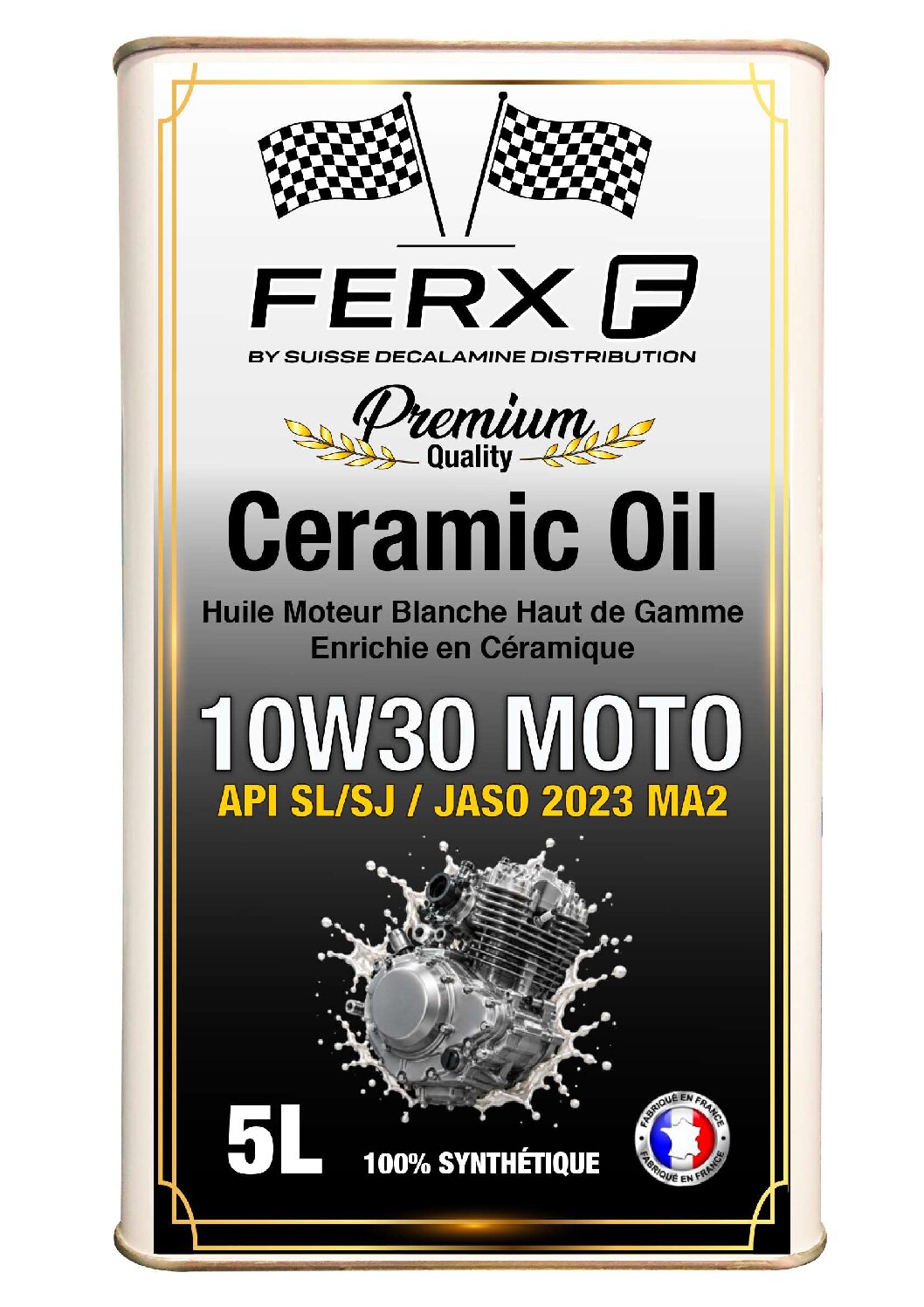 FERX - Huile Ceramique Moto 10W30 - Ceramic Oil – Image 2