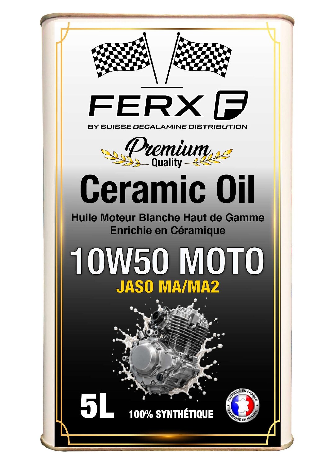 FERX - Huile Ceramique Moto 10W50 - Ceramic Oil – Image 2